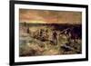 Canadian Gunners in the Mud, Passchendaele, 1917-Alfred Bastien-Framed Giclee Print