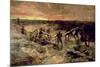 Canadian Gunners in the Mud, Passchendaele, 1917-Alfred Bastien-Mounted Giclee Print