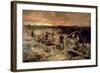 Canadian Gunners in the Mud, Passchendaele, 1917-Alfred Bastien-Framed Giclee Print