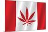 Canadian Hemp Flag-null-Mounted Standard Poster