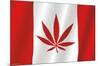 Canadian Hemp Flag-Trends International-Mounted Poster