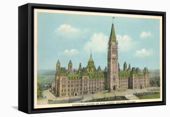 Canadian Houses of Parliament, Ottawa-null-Framed Stretched Canvas