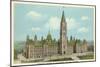 Canadian Houses of Parliament, Ottawa-null-Mounted Art Print