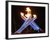 Canadian Ice Hockey Legend Wayne Gretzky as He Lights the Olympic Flame at the 2010 Winter Games-null-Framed Photographic Print