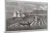 Canadian Lumber Trade, a Raft on the St Lawrence-George Henry Andrews-Mounted Giclee Print