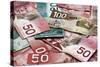 Canadian Money-AddyTsl-Stretched Canvas