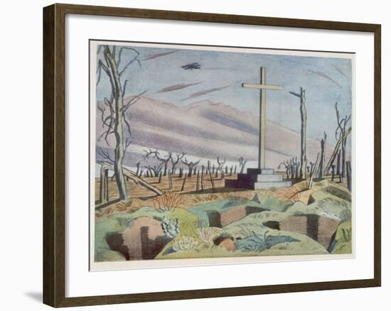 Canadian Monument, British Artists at the Front, Continuation of the Western Front, Nash, 1918-Paul Nash-Framed Giclee Print