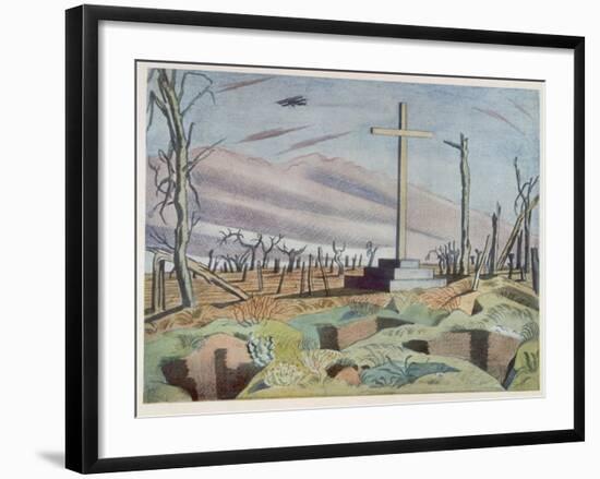 Canadian Monument, British Artists at the Front, Continuation of the Western Front, Nash, 1918-Paul Nash-Framed Giclee Print