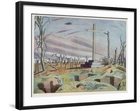 Canadian Monument, British Artists at the Front, Continuation of the Western Front, Nash, 1918-Paul Nash-Framed Giclee Print