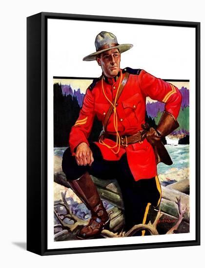 "Canadian Mountie,"March 25, 1933-Edgar Franklin Wittmack-Framed Stretched Canvas