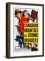 Canadian Mounties Vs. Atomic Invaders, Top, from Left: William Henry, Susan Morrow, 1953-null-Framed Art Print