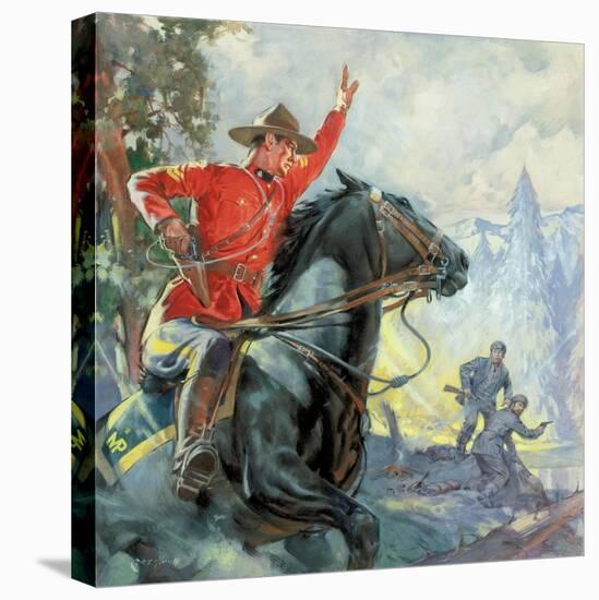 Canadian Mounties-McConnell-Stretched Canvas