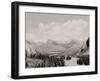 Canadian National Park, Down Bow Valley from Banff Springs Hotel, Alberta, Canada-null-Framed Photo