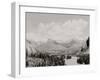 Canadian National Park, Down Bow Valley from Banff Springs Hotel, Alberta, Canada-null-Framed Photo