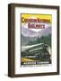 Canadian National Railways Poster Showing a Steam Engine Train in Canada-null-Framed Photographic Print