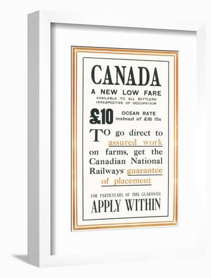 Canadian National Railways Poster-null-Framed Photographic Print