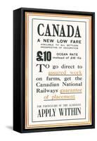 Canadian National Railways Poster-null-Framed Stretched Canvas