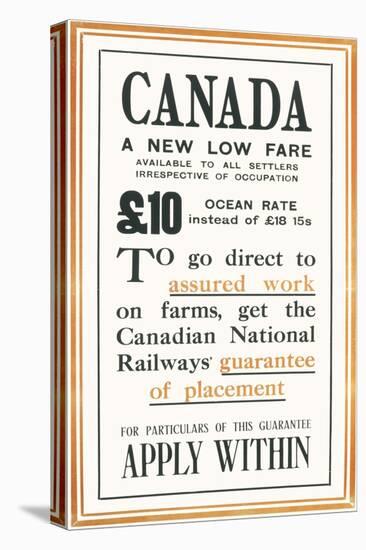 Canadian National Railways Poster-null-Stretched Canvas