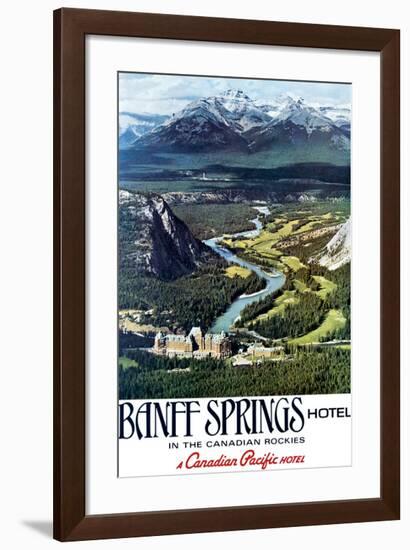 Canadian Pacific, Banff in the Canadian Rockies-null-Framed Art Print