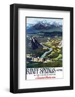 Canadian Pacific, Banff in the Canadian Rockies-null-Framed Art Print