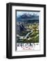 Canadian Pacific, Banff in the Canadian Rockies-null-Framed Art Print