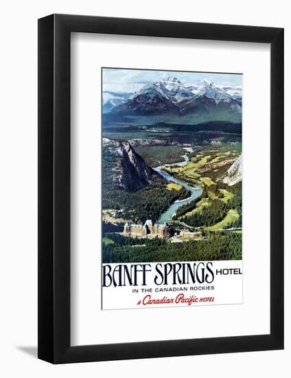 Canadian Pacific, Banff in the Canadian Rockies-null-Framed Art Print