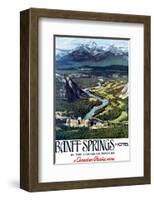 Canadian Pacific, Banff in the Canadian Rockies-null-Framed Art Print