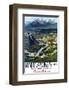 Canadian Pacific, Banff in the Canadian Rockies-null-Framed Art Print