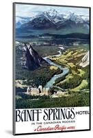 Canadian Pacific, Banff in the Canadian Rockies-null-Mounted Art Print