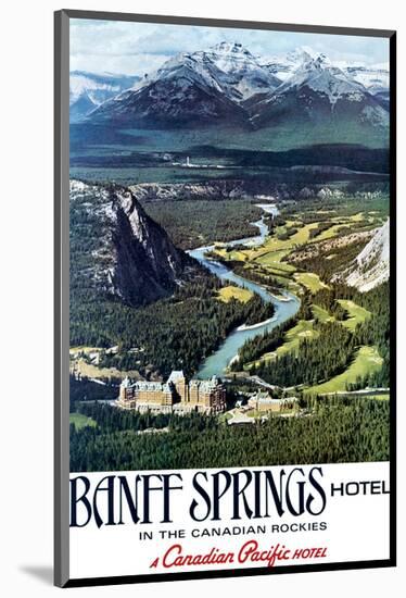 Canadian Pacific, Banff in the Canadian Rockies-null-Mounted Art Print