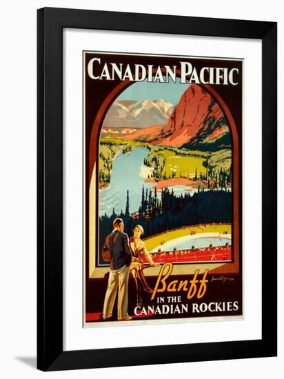 Canadian Pacific, Banff-null-Framed Art Print