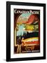 Canadian Pacific, Banff-null-Framed Art Print