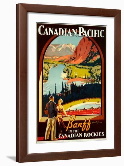 Canadian Pacific, Banff-null-Framed Art Print