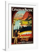 Canadian Pacific, Banff-null-Framed Art Print