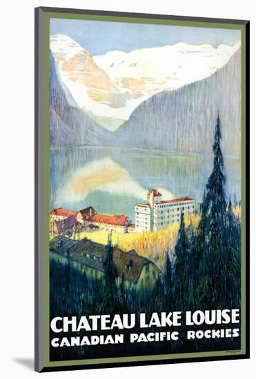 Canadian Pacific, Chateau Lake Louise-null-Mounted Premium Giclee Print