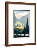 Canadian Pacific, Chateau Lake Louise-null-Framed Premium Giclee Print