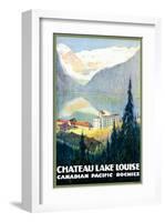 Canadian Pacific, Chateau Lake Louise-null-Framed Premium Giclee Print