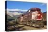 Canadian Pacific Freight Train Locomotive at Banff Station-Neale Clark-Stretched Canvas