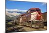 Canadian Pacific Freight Train Locomotive at Banff Station-Neale Clark-Mounted Photographic Print