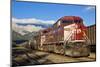 Canadian Pacific Freight Train Locomotive at Banff Station-Neale Clark-Mounted Photographic Print