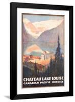 Canadian Pacific, Lake Louise-null-Framed Art Print