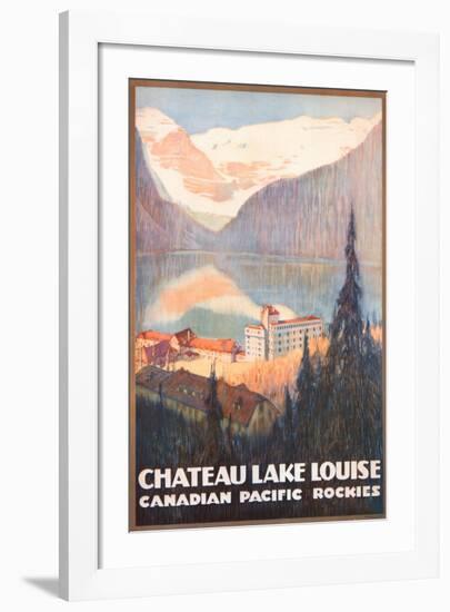 Canadian Pacific, Lake Louise-null-Framed Art Print