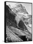 Canadian Pacific Railroad Beneath Mount Stephen-null-Framed Stretched Canvas