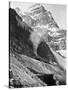 Canadian Pacific Railroad Beneath Mount Stephen-null-Stretched Canvas