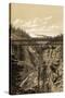 Canadian Pacific Railroad Trestle Over Stoney Creek, 296 Feet High, 1880s-null-Stretched Canvas