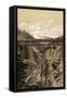 Canadian Pacific Railroad Trestle Over Stoney Creek, 296 Feet High, 1880s-null-Framed Stretched Canvas