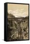 Canadian Pacific Railroad Trestle Over Stoney Creek, 296 Feet High, 1880s-null-Framed Stretched Canvas