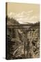 Canadian Pacific Railroad Trestle Over Stoney Creek, 296 Feet High, 1880s-null-Stretched Canvas