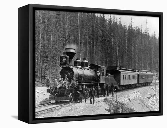Canadian Pacific Railway Train-null-Framed Stretched Canvas
