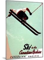 Canadian Pacific Snow Ski Rockies-Unknown Unknown-Mounted Giclee Print